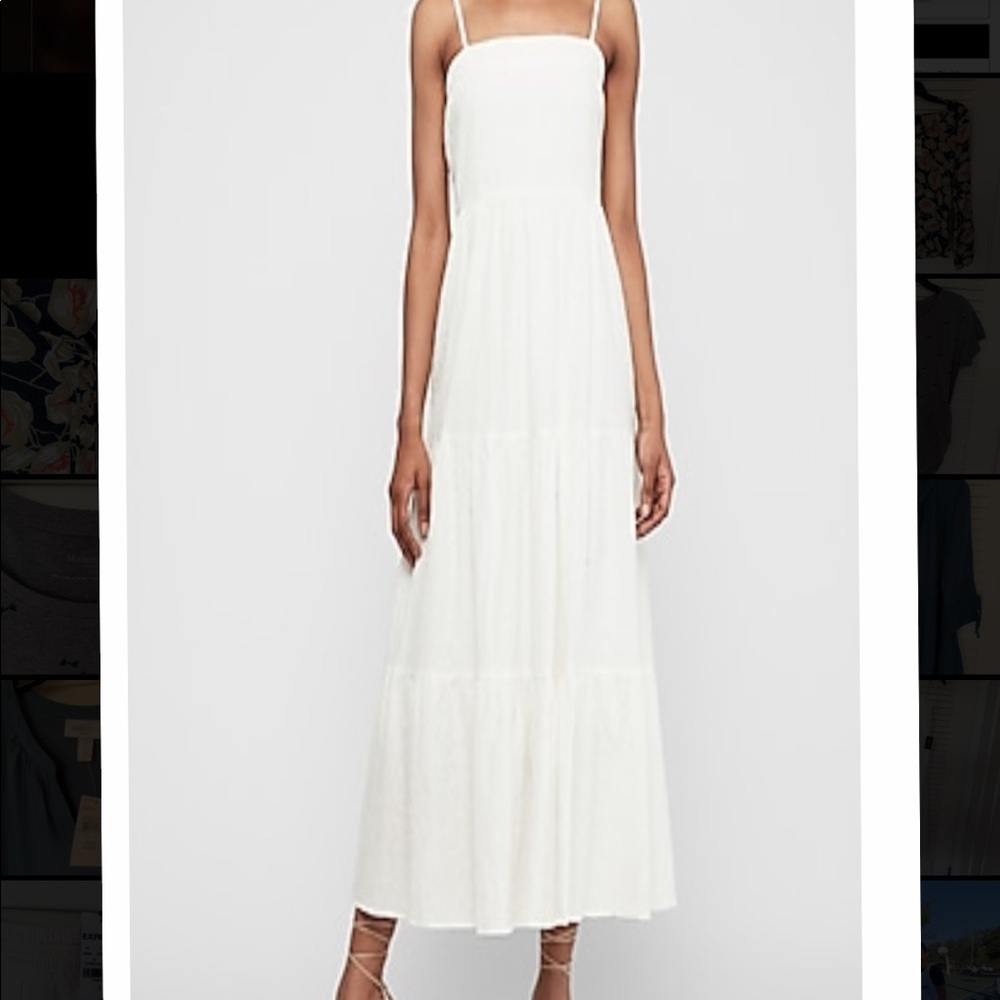 Shoulder maxi dress